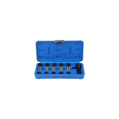 Outil de taraudage portable, ensemble de 16 pièces, outil de réparation de bougies d'allumage longue durée pour outils automobiles et de chantier (1/3)