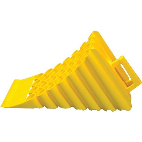 Paire de Cales Roues en Plastique Jaune pour Camion - 7002311 (1/2)