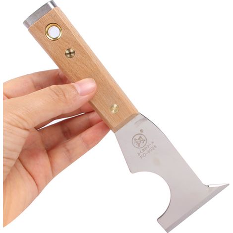 Irovami Fourniture d'outils Fukuoka : couteau à mastic multifonctionnel, couteau de nettoyage épais, grattoir à frapper, couteau à mastic (multifonctionnel FO-4036) (1/5)