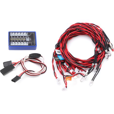 Système d'éclairage clignotant à 12 LED Highlight pour voitures RC 4,8-6 V CC (1/5)