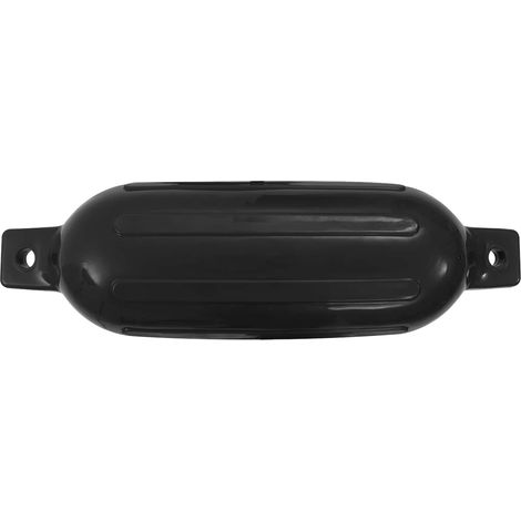 vidaXL Parachoques para barco 4 unidades PVC negro Ø 16x58 cm (1/2)