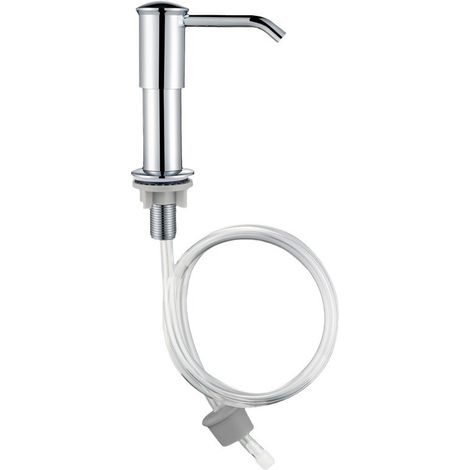 Einbauseifenspender, Seifenspender für die Küchenspüle, Seifenspender mit Pumpkopf und 92 cm Verlängerungsrohr (1/4)