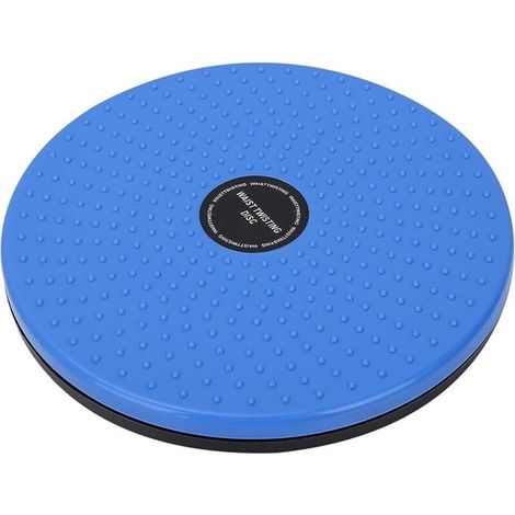 Disque de torsion - 1 pièce - Plastique ABS - Antidérapant - Fitness à domicile et au bureau - 25 cm (Disque de torsion pour la taille en forme de particule (bleu)) (1/5)