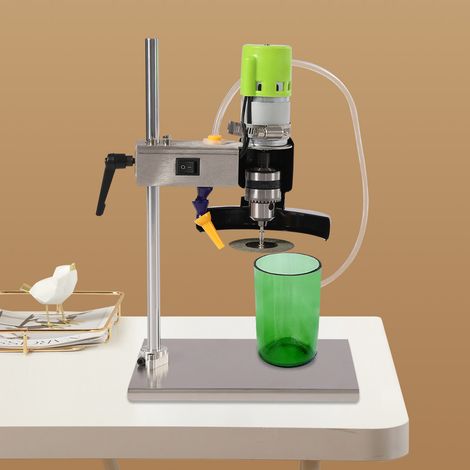YISSALE-Tronçonneuse électrique pour verre, tronçonneuse à bouteilles 150 W, tronçonneuse pour bouteilles en verre, 6000 tr/min, tronçonneuse, outil de coupe pour bouteilles de vin (1/5)