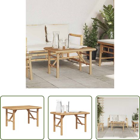 Couchtisch Braun - Couchtisch Braun 70 x 40 x 36 cm Bambus (1/5)