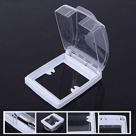 Waterproof plastic switch for wall lamp and doorbell - Transparent (1/5)