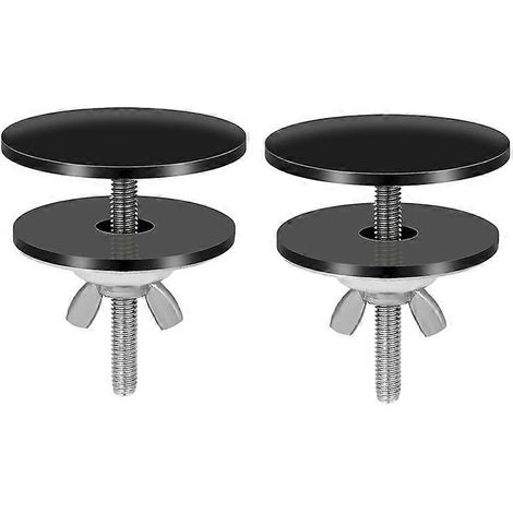 Set mit 2 Spülbeckenlochabdeckungen 5 cm, Hahnlochabdeckung, Edelstahl-Finish, Küchenzubehör, Durchgangsstopfen, für Arbeitsplatten, ersetzt Originalabdeckungen. (1/5)