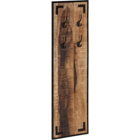 Porte-manteau, dimensions 35x8x110 cm, bois de manguier massif. (1/5)