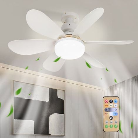 Ecleanfy - Ventilateur de plafond LED avec télécommande - FA (1/5)