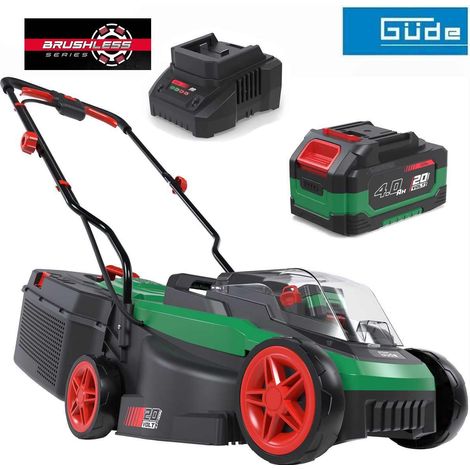 GÜDE City Akku Rasenmäher 320/20-4 mit Akku 4.0 Ah / Ladegerät, 20V 32cm