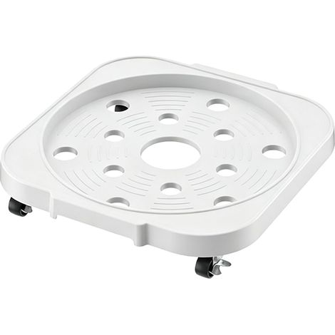 Plateau de base mobile de 32,5 cm avec 4 roues universelles – Support de rangement robuste à roulettes pour pots de fleurs (F) (1/5)