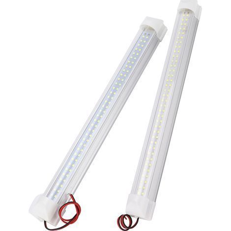 12V 72LED Weiße LED-Streifenleuchte mit Schalter für den Innenraum von Auto, Transporter, LKW, Anhänger, Boot und Wohnwagen (1/5)