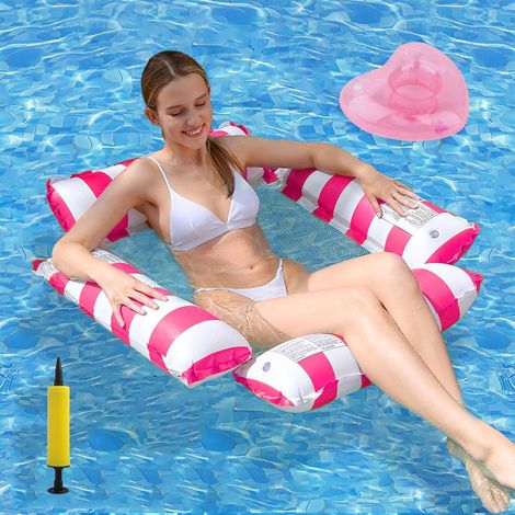 Bouee Piscine Adulte Gonflable, Hamac Piscine pour Activités Nautiques (1/5)
