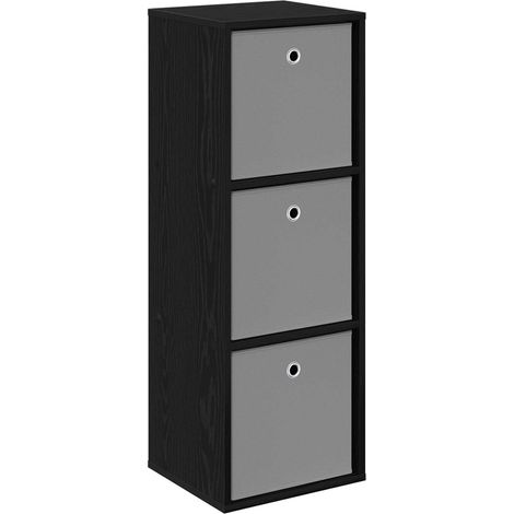 Maison Exclusive - Credenza con cassetto Rovere Nero 35 x 32 x 99,5 cm