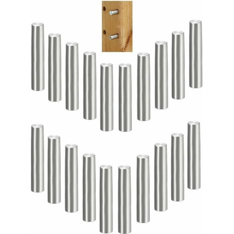 20x taquet étagère universel acier tenon 5mm x 24mm tige support meuble placard armoire