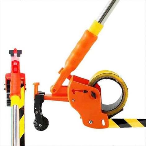 Applicateur de ruban de masquage à long manche, distributeur de ruban de peintre, rouleau pour ruban de finition, application de ruban pour joints, murs, sols et carrelages. (1/5)
