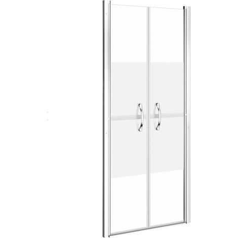Porta doccia per bagno WC cabina doccia interno casa ESG 81x190 cm semi-satinato 020001993