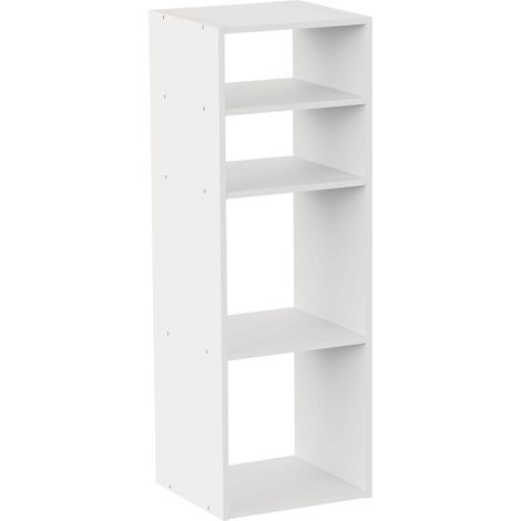 Scaffale SpaceQub a 4 ripiani 34,5x32x100,5 cm 7house
