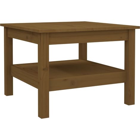 Maison Exclusive - Mesa de centro madera maciza de pino marrón mi