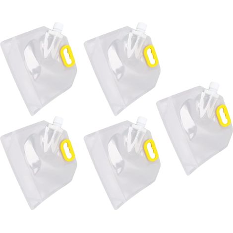 Transparenter Aufbewahrungsbeutel für Müsli, wiederverwendbar, aus PP mit selbstverschließendem Deckel, transparentes, vertikales Design, verstärkter Griff, zur Aufbewahrung in der Küche (1/5)