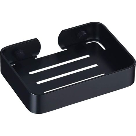 Porte-Savon, Porte-Savon en Aluminium pour Mur de Douche, Porte-Savon sans Perceuse avec évacuation, Boîte de Vidange de Savon Porte-Savon pour Douche, Salle de Bain, Comptoir de (1/5)