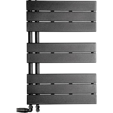 LUXRAD Atakama Badheizkörper 745 x 500 mm mattschwarze Seite