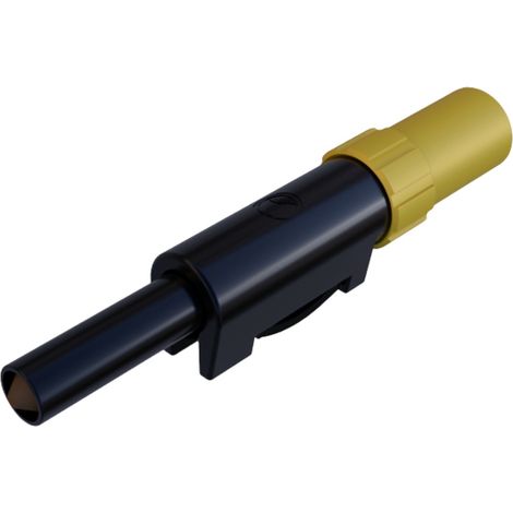 Hirschmann Test & Measurement SLS 10 B Laborstecker Stecker, gerade Stift-Ø: 4 mm Gelb 1 St.