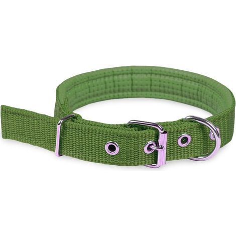 Collar para perros en diferentes colores (38 x 2 cm) mod. PHOENIX - TALLA S  Color: Verde