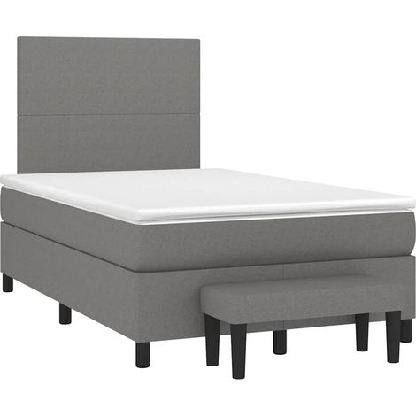 Maison Exclusive - Boxspringbett mit Matratze Dunkelgrau 120x190 (1/5)