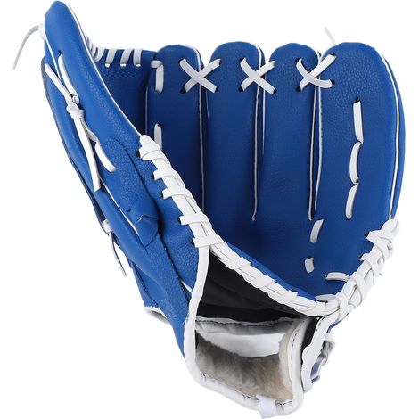 Gant de softball bleu de 12,5 pouces, gant de baseball pour l'entraînement en extérieur (1/5)