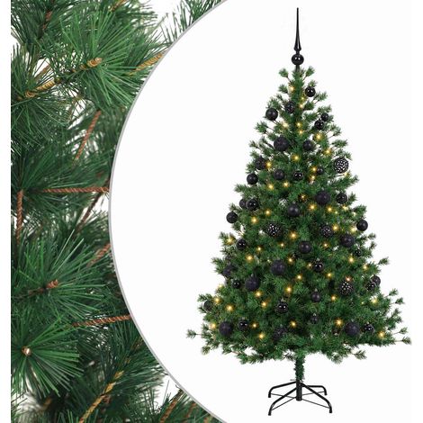 Albero di Natale artificiale con palline 150 cm 150 LED vidaXL (1/5)