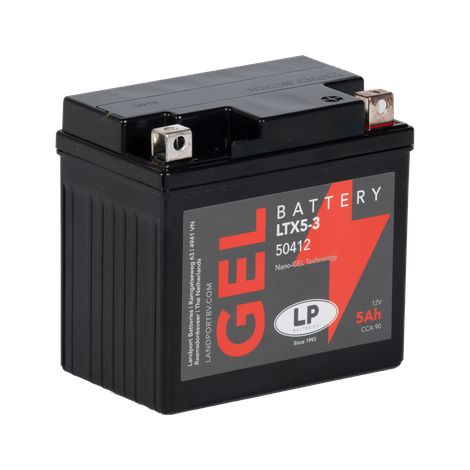 Landport 12V 5Ah 90A LTX5-3 Batteria per moto al piombo