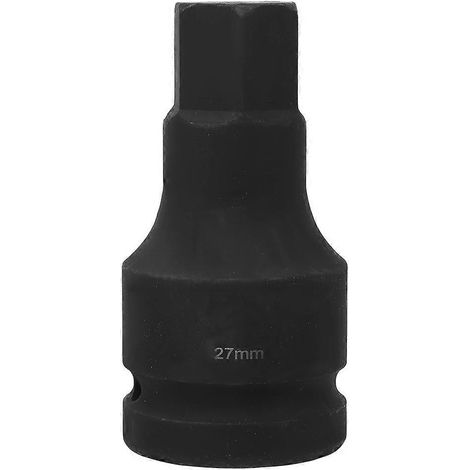 Douille à impact 1 pouce allongée hexagonale 42 en chrome-molybdène antidéflagrant, accessoires pour outils à main, douille à impact 1 pouce H27 (1/5)