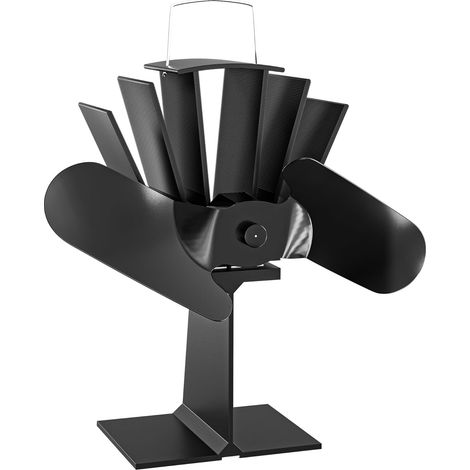 1 Ventilateur De Poêle 2 Pales 1100 Tr/min 70-350 °C Autoalimentation Pour Cheminée (1/5)