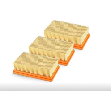Filtro plisado plano de repuesto YMYNY para aspiradoras en seco y húmedo Karcher MV4, MV5, MV6, WD4, WD5, WD6, WD4P, WD5P y WD6P - Repuesto 2863-005.0 (3 unidades) (1/5)