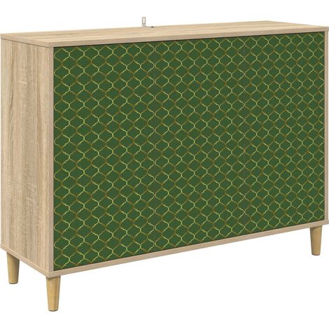 Credenza GELEEN Sonoma 102 x 33 x 75 cm Legno ingegnerizzato vidaXL