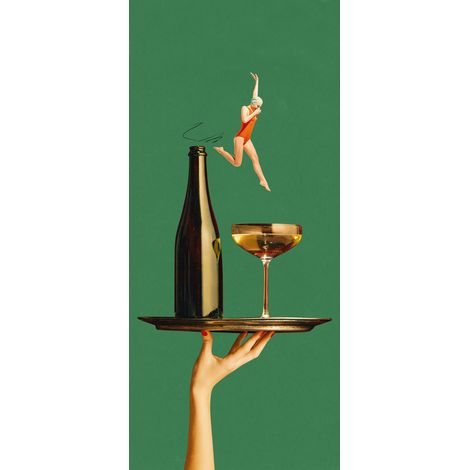 Tableau sur verre synthétique cocktail rétro 65x145 cm - Impression sur Verre synthétique - Image HD  imprimée sur Verre synthétique - Tableau mural décoratif - Fabriqué en France (1/5)