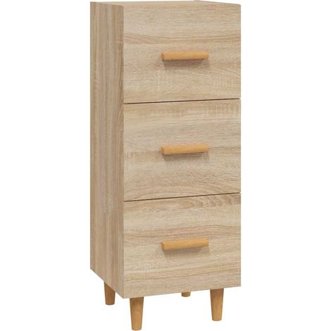 Maison Exclusive - Credenza Rovere Sonoma 34,5x34x90 cm in Legno Multistrato (1/5)