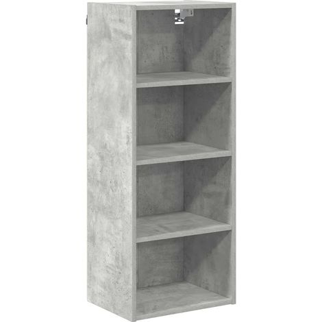 Armadio pensile moderno spazio di archiviazione 40 x 29,5 x 100 cm in legno ingegnerizzato grigio cemento 020053508
