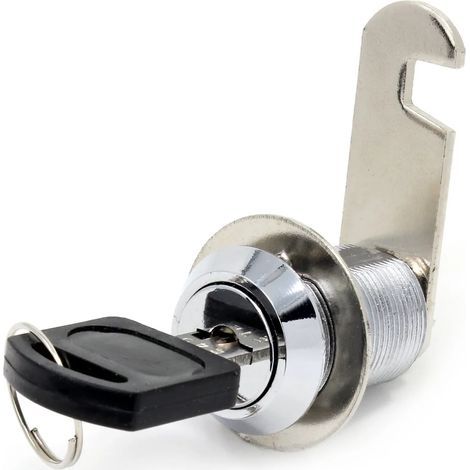 Serrure de sécurité de boîte aux lettres en acier inoxydable 16 mm avec clefs assorties , 25mm Drawer lock (1/5)