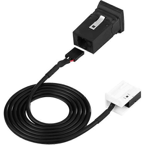 Câble audio USB AUX avec interrupteur pour autoradio RCD510 RCD310, compatible Golf GTI R MK5 MK6 Jetta 5KD035724, cordon de connexion voiture. (1/4)