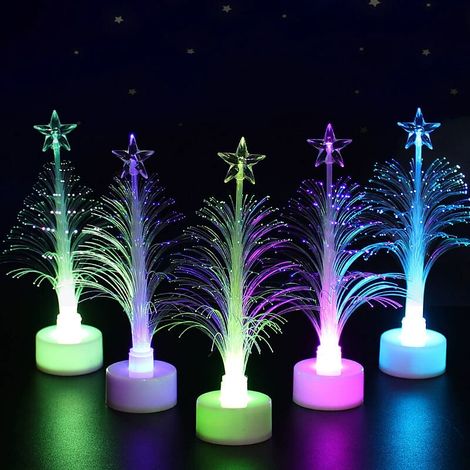 Arbre de Noël à fibre optique LED, arbre à fibre optique coloré à changement de couleur, arbre de Noël lumineux à fibre optique, cadeau de Noël (1/4)