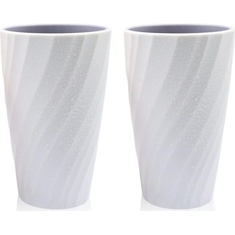 Pack Unbreakable Bathroom Tumblers, Soft and Durable, for Toothbrush (White)