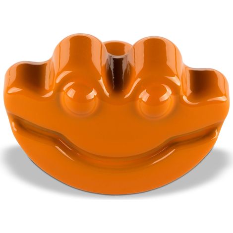 SO-TECH - Patère murale FROG - L28×P42 mm - Porte-manteau pour enfants avec bouton de meuble en orange - Pour vestiaire, entrée, chambre (1/3)