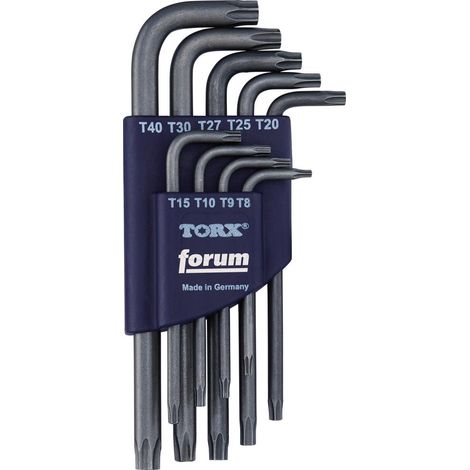 Winkelschraubendreher-Satz für TORX®-Schrauben T8 T9 T10 T15 T20 T25 T27 (1/3)