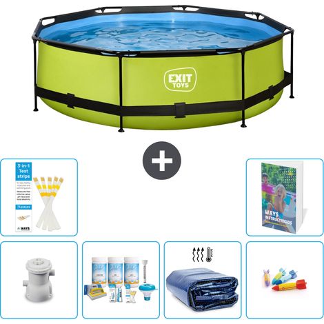 Exit Pool Rund - 300x76 cm - 7-teilig S282