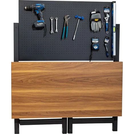 Klappwerkbank Kompak kb120-p Stahl Holz 120x64 cm (1/3)