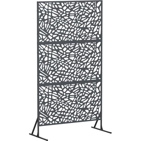 Écran de confidentialité 100 × 50 × 180 cm Acier Anthracite