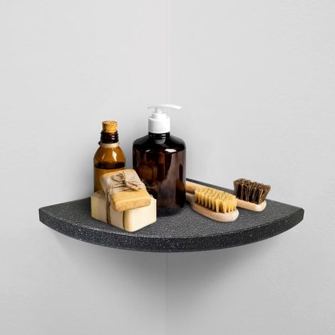 ALEDA STONE Easy Shelf Mensola doccia multiuso angolare a scomparsa in marmo resina silk buvex lucido codice prod: SKXAS1LU18 (1/5)