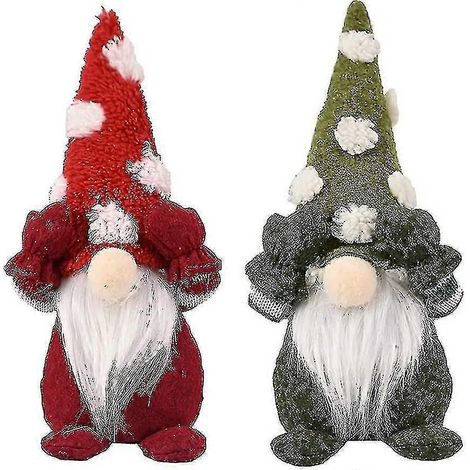 Peluche Gnome de Noël, Poupée sans visage de Noël, Décoration Gnome de Noël, Poupée Naine de Noël (1/4)
